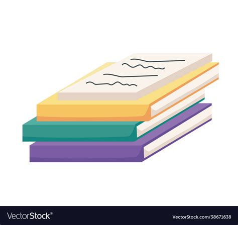 Stack books Royalty Free Vector Image - VectorStock