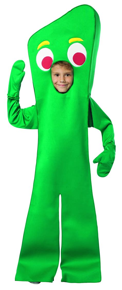 Funny Open Face Gumby Kids Costume - Mr. Costumes