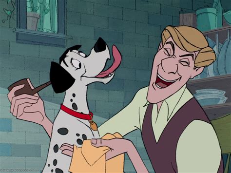 *PONGO & ROGER ~ 101 Dalmatians, 1961...Roger and Pongo delight in Pongo's first puppy ...