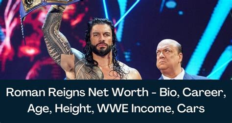 Roman Reigns Net Worth 2024 - Bio, Career, Age, Height, WWE Income, Cars