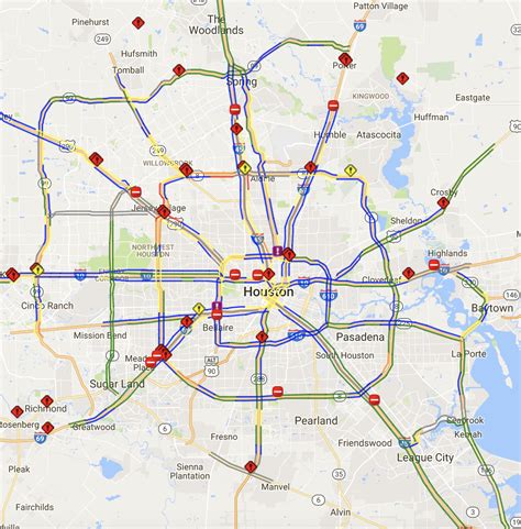 2011 Houston Urban Traffic Map - Map