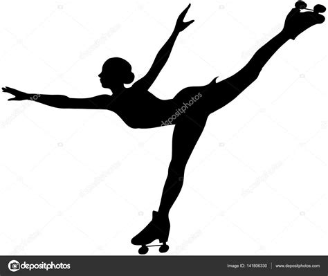 Roller skater silhouette clip art | Roller skater silhouette — Stock Vector © carlacastagno ...