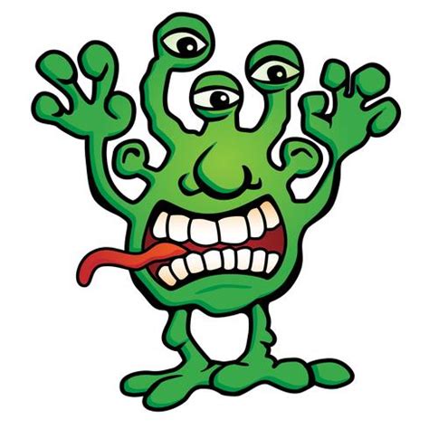 Silly Monster Creature Cartoon Vector Illustration 373179 Vector Art at Vecteezy