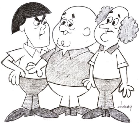 Patrick Owsley Cartoon Art and More!: STOOGES PENCIL SKETCH!