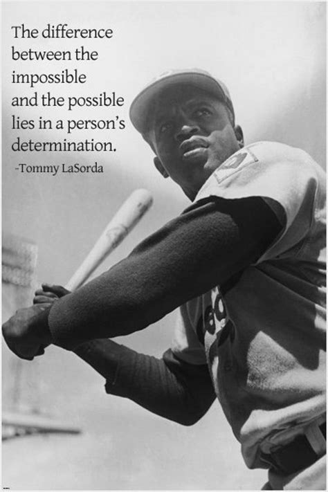 Jackie Robinson Poster With Tommy Lasorda Inspiration Motivation ...