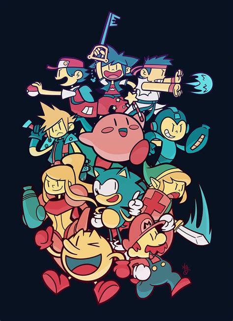 Video Game Heroes by Air-Pirate-Bunny | Retro gaming art, Retro games ...