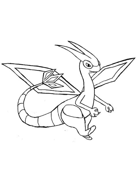 flygon coloring page ideas pokemon ready for download