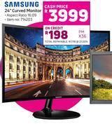 Samsung 24" curved monitor offer at Game
