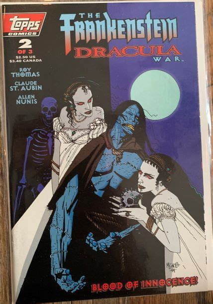 Topps Comics the Frankenstein Dracula War Blood of Innocence #2 of 3 ...