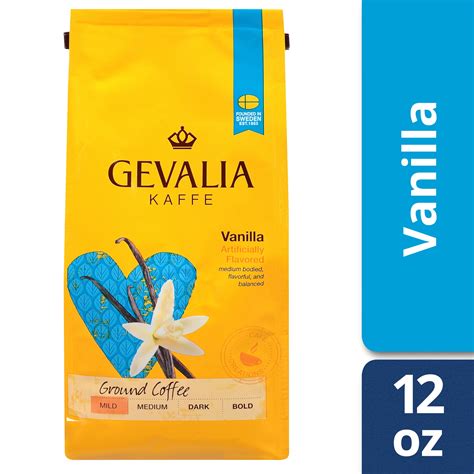 Gevalia Vanilla Flavored Ground Coffee, Caffeinated, 12 oz Bag ...