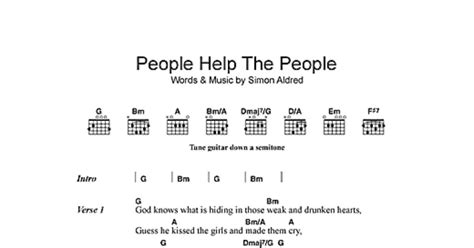 People Help The People (Guitar Chords/Lyrics) - Print Sheet Music Now