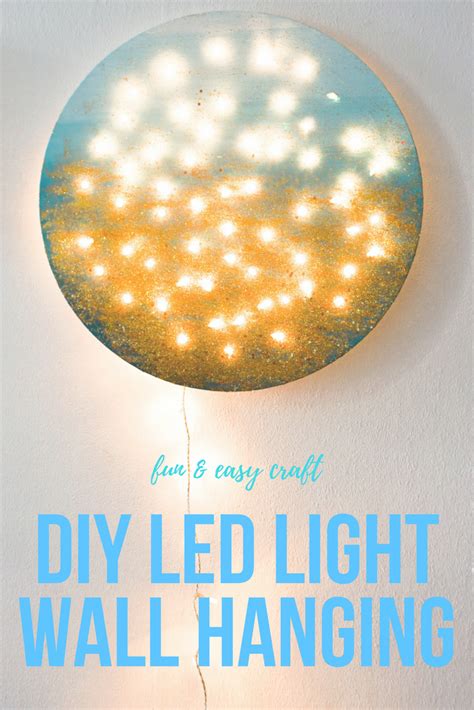 MOMMY BLOG EXPERT: DIY LED Light Wall Hanging Project Easy Way to Add Cozy Ambiance to Any Room