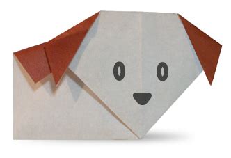 Origami A Dog - Easy Origami instructions For Kids