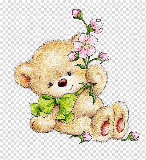 teddy bear with flowers clipart 10 free Cliparts | Download images on ...