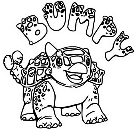 Coloring page Jurassic World - Camp Cretaceous : Ankylosaurus Bumpy 13