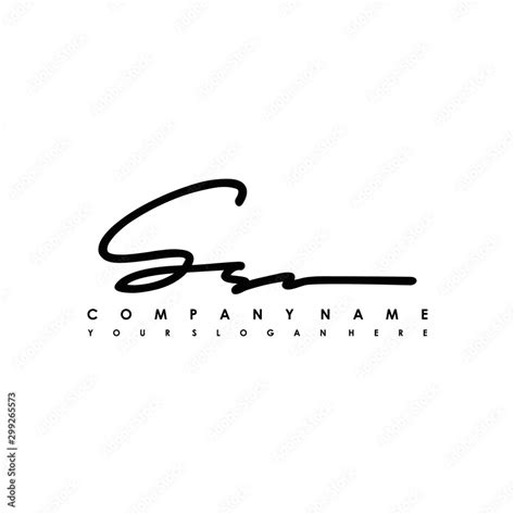 SS initials signature logo. Handwriting logo vector templates. Logo for ...