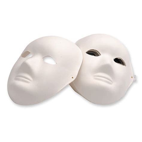 Full Mask Paper Mache - Pack of 24 - Educational Colours (MPM24 ...