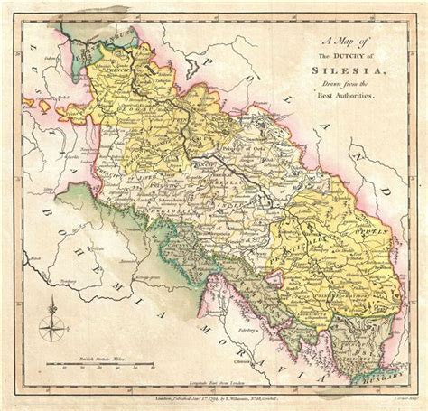 A Map of the Dutchy of Silesia, Drawn from the Best Authorities.: Geographicus Rare Antique Maps