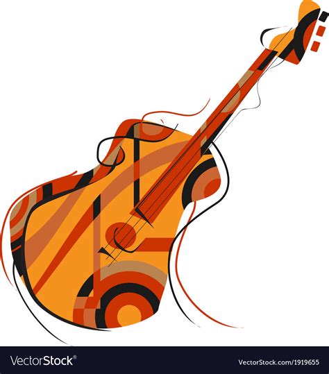 Abstract guitar Royalty Free Vector Image - VectorStock