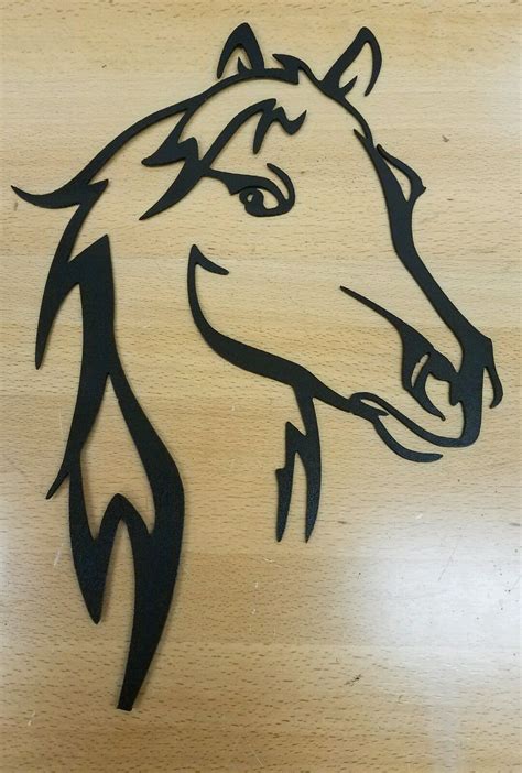 Horse metal wall art plasma cut decor gift idea farm pony - Gas Pro ...