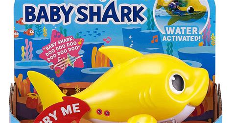 There's Baby Shark Bath Toys That Sing While They Swim Through The Water