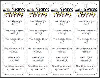 Marni's Math Mumblings: Math Talk Questions for Students | Math talk, Math school, Math talk ...