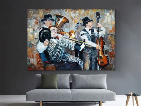 Jazz Wall Art Music Wall Art Jazz Canvas Print Musical Wall - Etsy