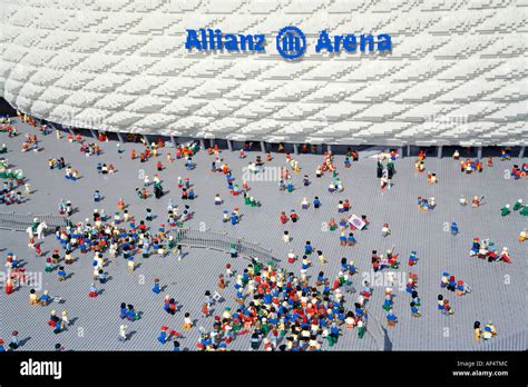 football stadium Allianz Arena made of Lego bricks Legoland Park near ...