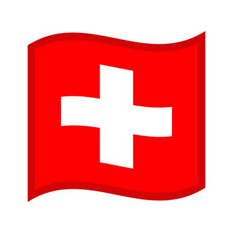 🇨🇭 Flagge: Schweiz Emoji, CH Flagge-Emoji, Schweizer Flagge-Emoji, Schweizerfahne-Emoji