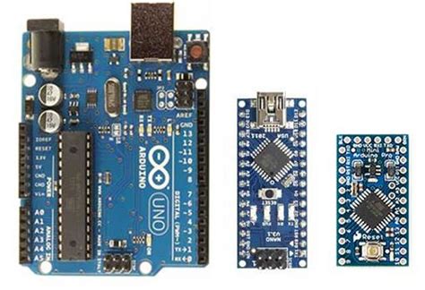 Confronto Arduino Uno Arduino Pro Mini Arduino Nano