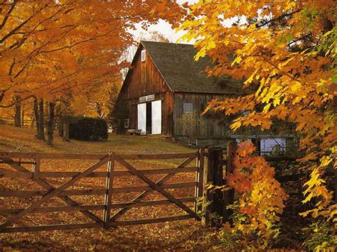 Autumn Barn Wallpapers - Wallpaper Cave