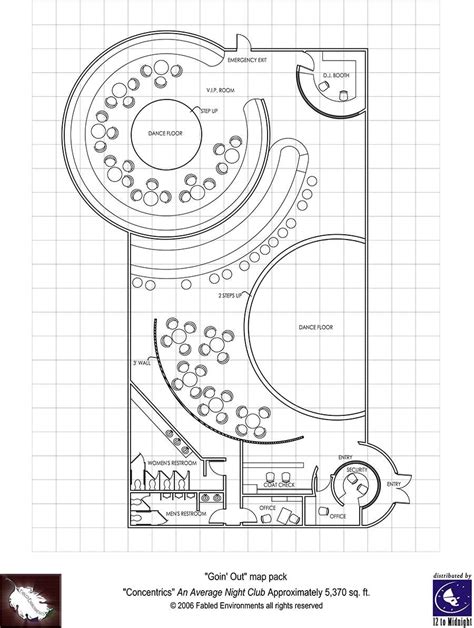 Modern Floorplans: Nightclub - Fabled Environments | Modern Floorplans ...