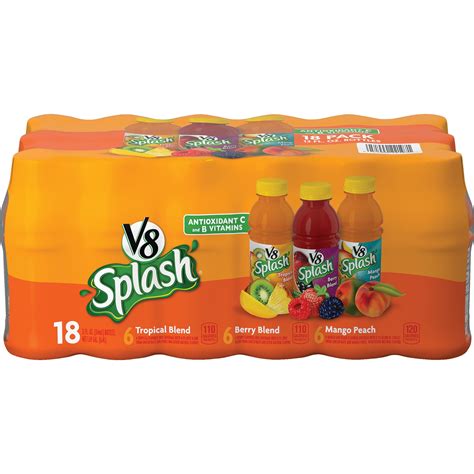 V8 Splash, Juice Drink, Variety Pack, 12 oz. Bottle (Pack of 18) - Walmart.com