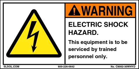 Warning - Electric Shock Hazard