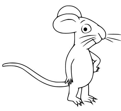 Mouse from Gruffalo 2 Coloring Page - Free Printable Coloring Pages for Kids