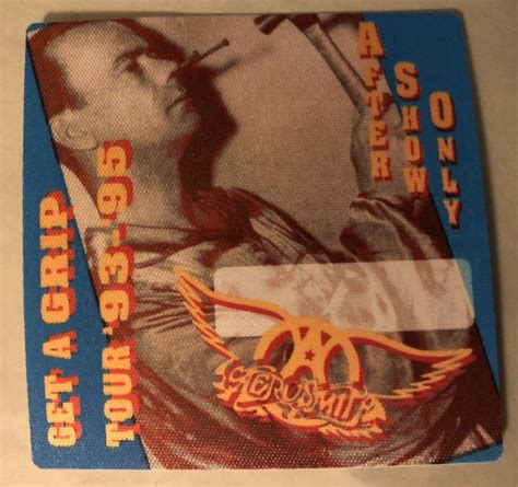 Aerosmith “Get A Grip Tour ‘93-‘95 After Show Only Pass”, Unused Backstage Pass - Pickbay