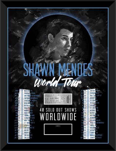 SHAWN MENDES – WORLD TOUR - Jewel Box Platinum