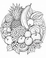 Premium Photo  Coloring Page With Tropical Fruits Circle sketch template