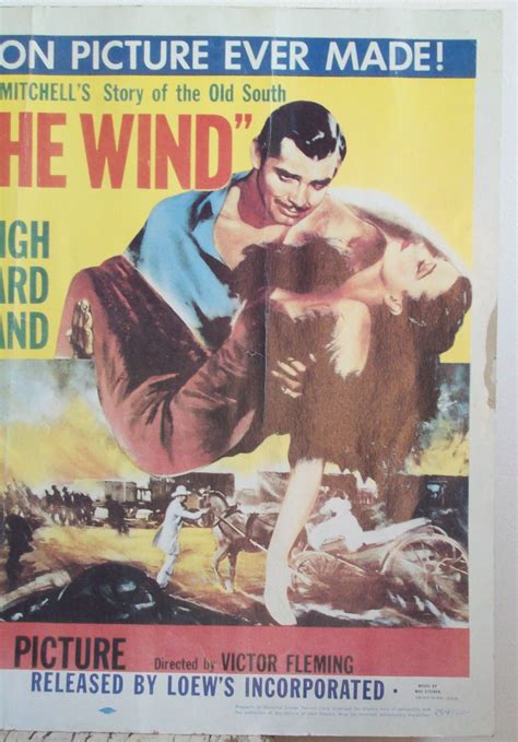 Gone With The Wind movie poster original 1954 theater display