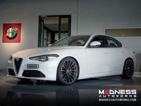 Alfa Romeo Giulia Custom Wheels - Devotion - Black w/ Machined Face - MADNESS Autoworks - Auto ...