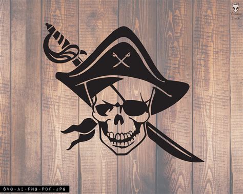 Pirate Skull SVG, Pirate SVG, Skull Svg, Pirate Print, Skull Print, Cricut, Pirate Shirt Design ...