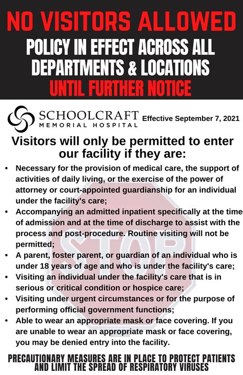 Visitation Information Schoolcraft Memorial Hospital | Manistique, MI