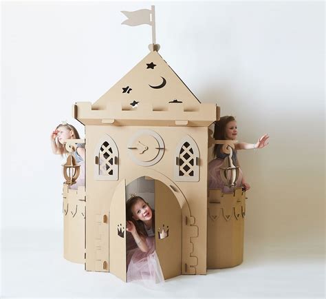 Princess Castle Playhouse. Cardboard Magic Castle. Fortress Toddler ...