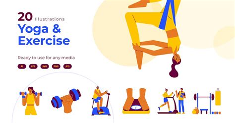 Yoga Exercise Illustration, Graphics - Envato Elements