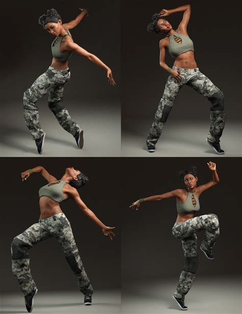Capsces Hip Hop Poses and Expressions for Genesis 3 Female(s) | Poses, Dynamic poses, Human ...
