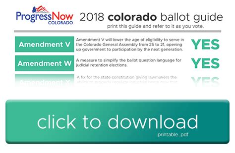 ProgressNow Colorado 2018 Colorado Ballot Guide