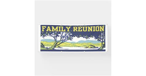 Vintage Retro Family Tree Banner | Zazzle