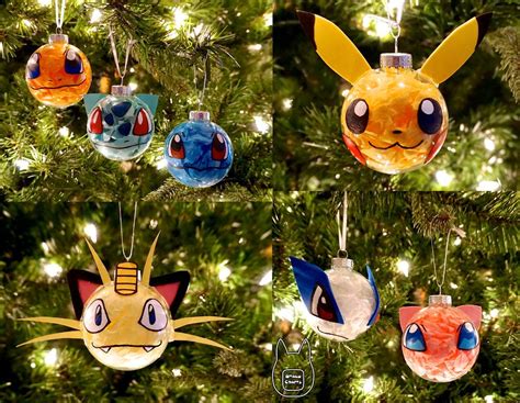 Pokemon Ornaments (Tutorial) | Pokemon christmas ornaments, Pokemon ...