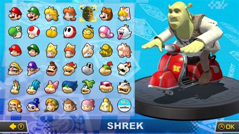 What if you play Shrek in Mario Kart 8 Deluxe (Mushroom Cup) 4K60FPS - YouTube