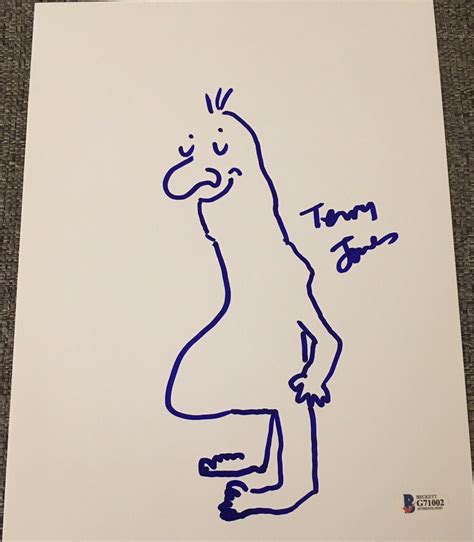 TERRY JONES MONTY PYTHON SIGNED AUTOGRAPH ORIGINAL JOHN CLEESE SKETCH ART BAS COLLECTIBLE ...